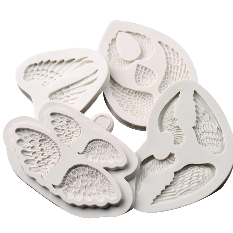 

1PCS Wing Leater Shape Food Grade Silicone Cookie, Jelly, Ice,Fondant Cake Decorating Bakeware