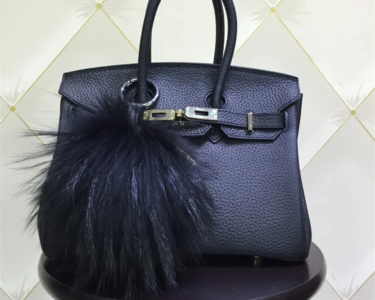 Stylish Women's Handbag Pompom Keychain Pendant Accessory for Elevating Bag Style Unique Purse Decoration Fashionable Charm