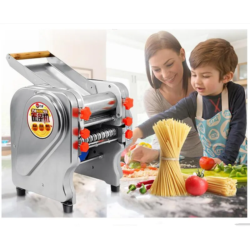 

220V Multifunctional Electric Noodle Maker Machine Commercial Stainless Steel Automatic Dough Pressing Machine Household