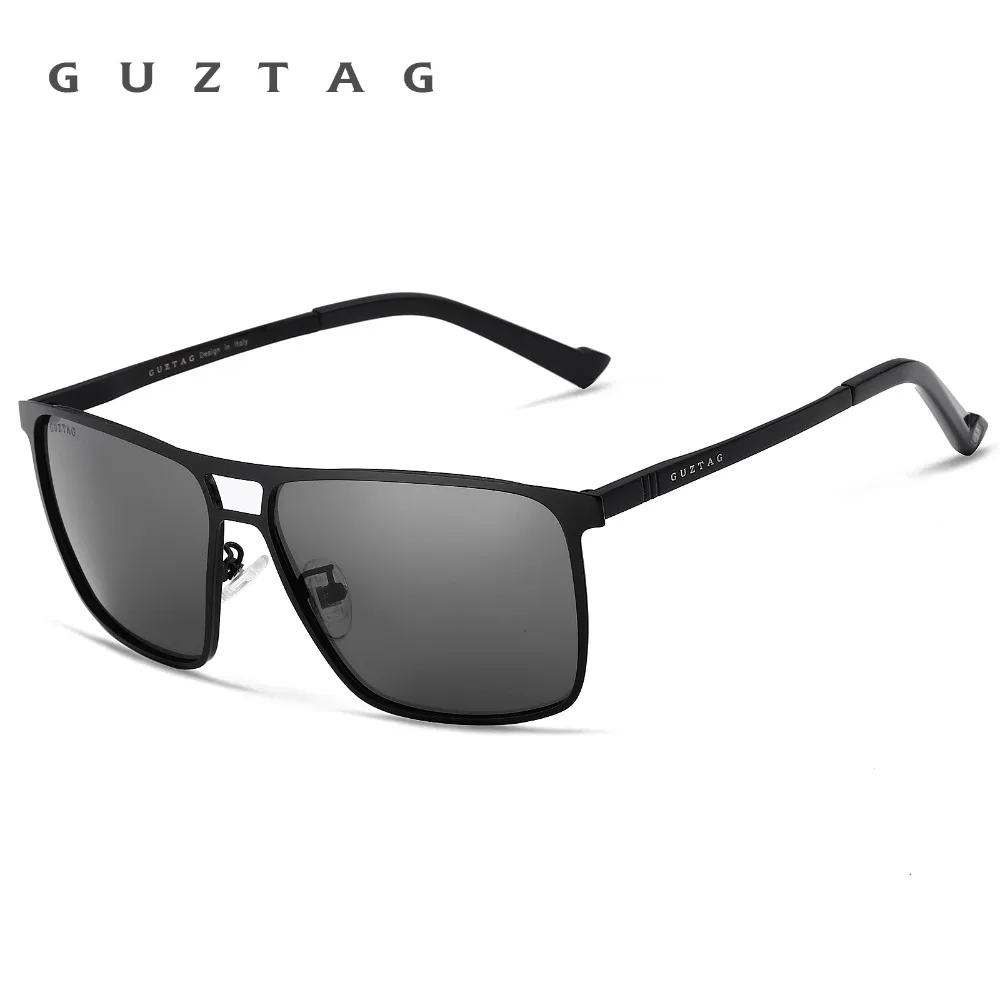 GUZTAG унисекс из нержавеющей стали квадратные мужские/женские HD поляризованные зеркальные UV400 Солнцезащитные очки солнцезащитные очки для мужчин oculos G8029