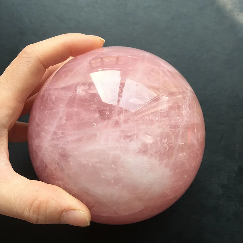 2,2 кг хороший розовый ручной резной полированный натуральный розовый КВАРЦЕВЫЙ Целительный Кристальные шарики-сферы для украшения фэншуй