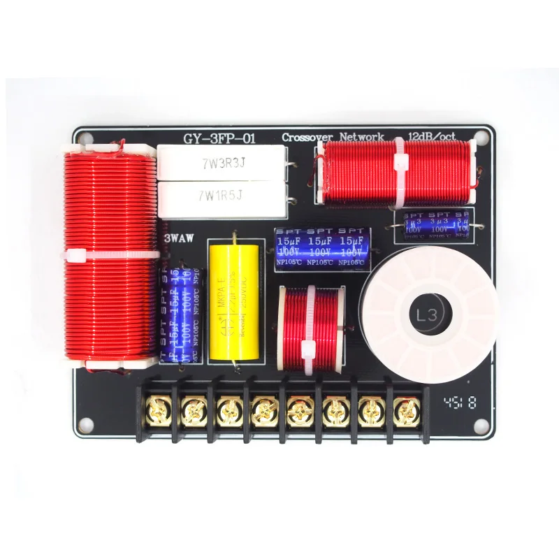 

Audio Labs Multi Speaker Hi-Fi Audio Frequency Divider 3 Way Crossover 450Hz/4700Hz Filters for DIY HiFi audio car speaker