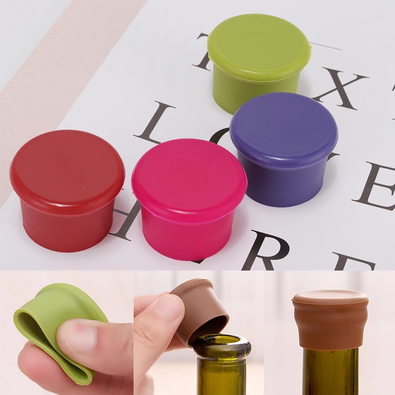 

1pcs Silicone Wine Stoppers Leak Free Wine Bottle Sealers for Red Wine and Beer Bottle Cap