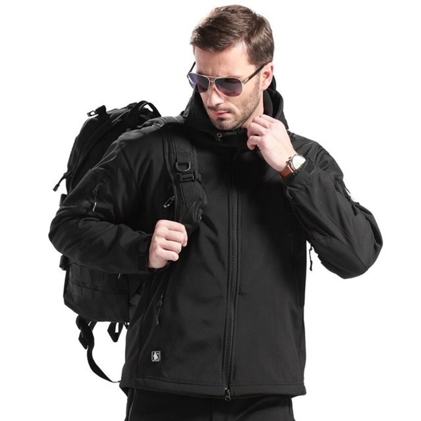 Billige Tad Taktische Getriebe Soft Shell Jacke Camouflage Freien Set Männer Armee Lässig Wasserdichte Hunter Warme Kleidung Militär Wanderung Jacke