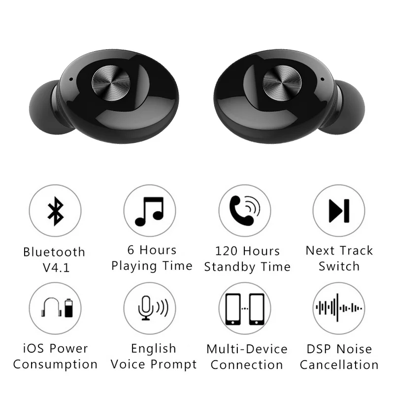 

Bluetooth 5.0 Tws Earphones Stereo Sports Earbuds Wireless Headset Airdots HIFI Sound Headphones with Mic for Iphone Huawei
