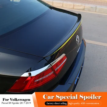 

For Volkswagen Passat B8 Spoiler 2017 2018 2019 Black Spoiler Car Styling Exterior Rear Trunk Wing Boot Roof Lip White Spoiler