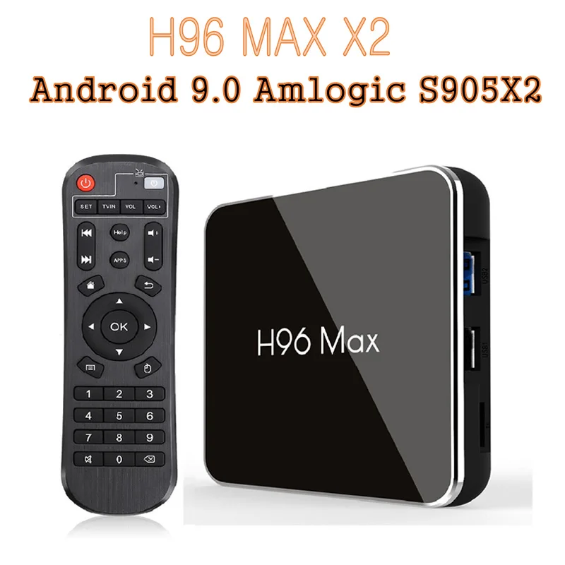

H96 max X2 android tv box 8.1 Amlogic S905X2 LPDDR4 4GB 32GB/64GB with Google Media Player H96 max X2 H.265 4K 1080p android tv