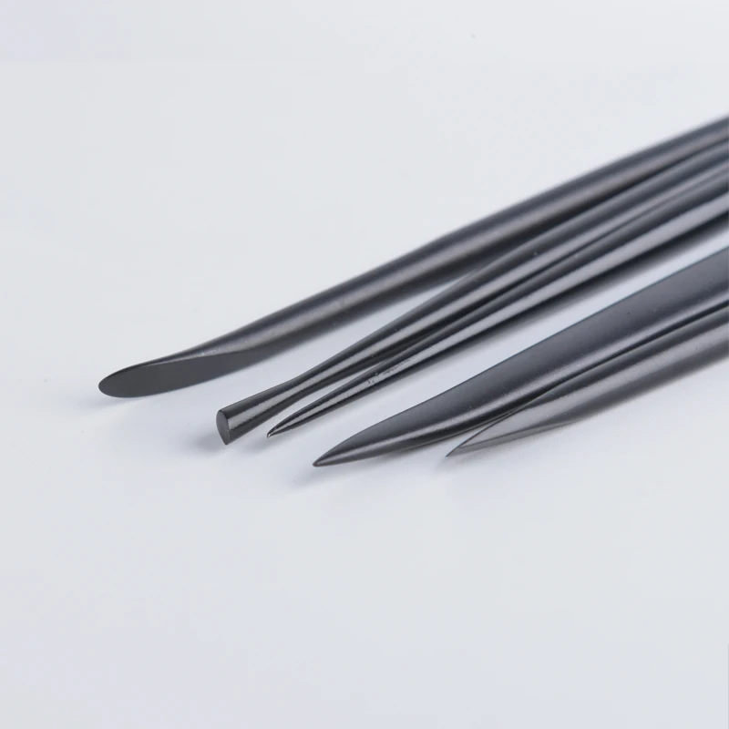 

5pcs/set Model Making Black Metal Sculpture Tool Mud Sculpture Tool Soft Pottery Clay Sculptor Cutter Oil Mud Fine Steel Cutte
