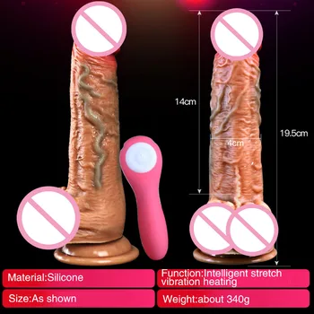 Realistic Dildo Vibrator Adult Toys for Women USB Charging Female Masturbator Thrusting G-spot Dildo Sex Toy for Women Sex Shop 3