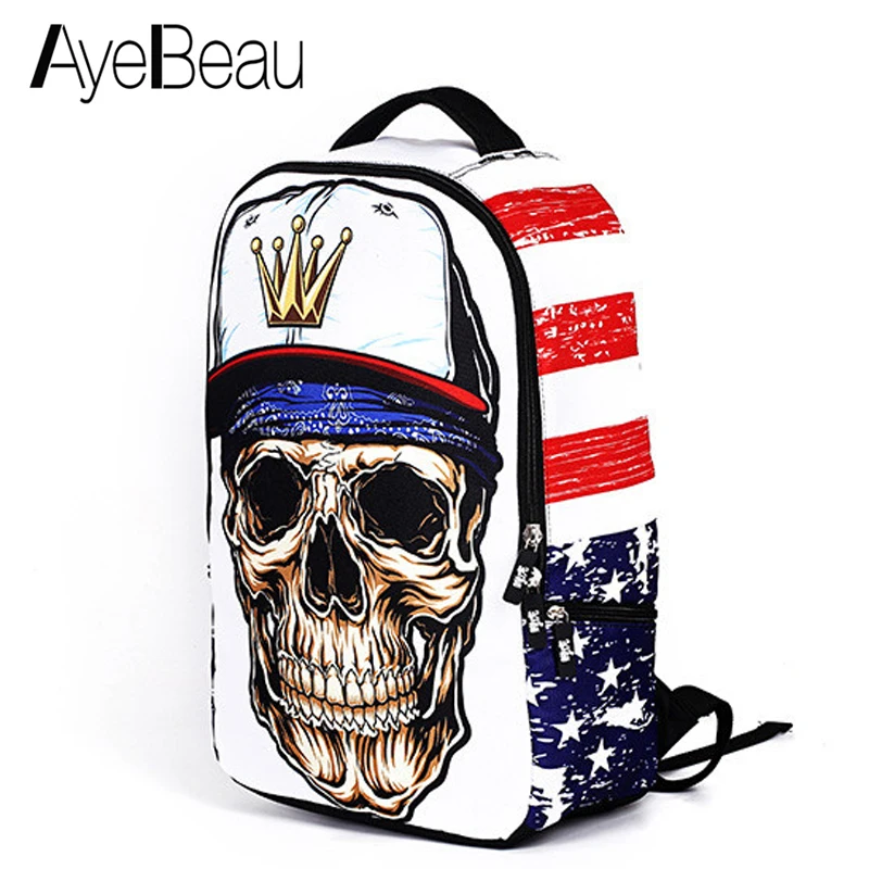 

Portfolio School Bag Teen Printing Backpack Male Men With Print Youth Kids For Boys Teenagers Print Schoolbag Bagpack Back Pack