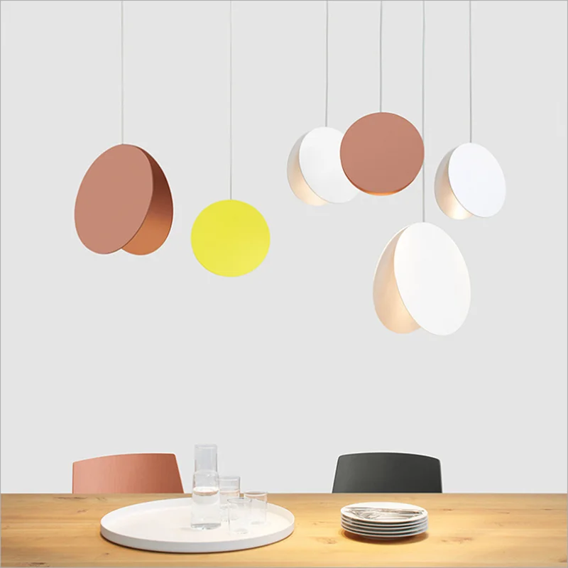 

Vintage Colorful Macaron Pendant Light LED Indoor Loft Lamp Cute Nordic Modern Kitchen Dining Room Bedroom Home Lighting Decor