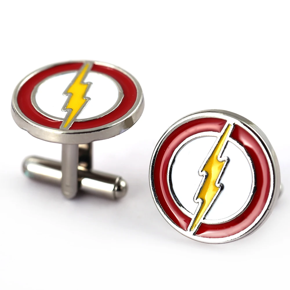 10pcs/lot The Flash Cufflink Cuff Buttons High Quality Cuff Links