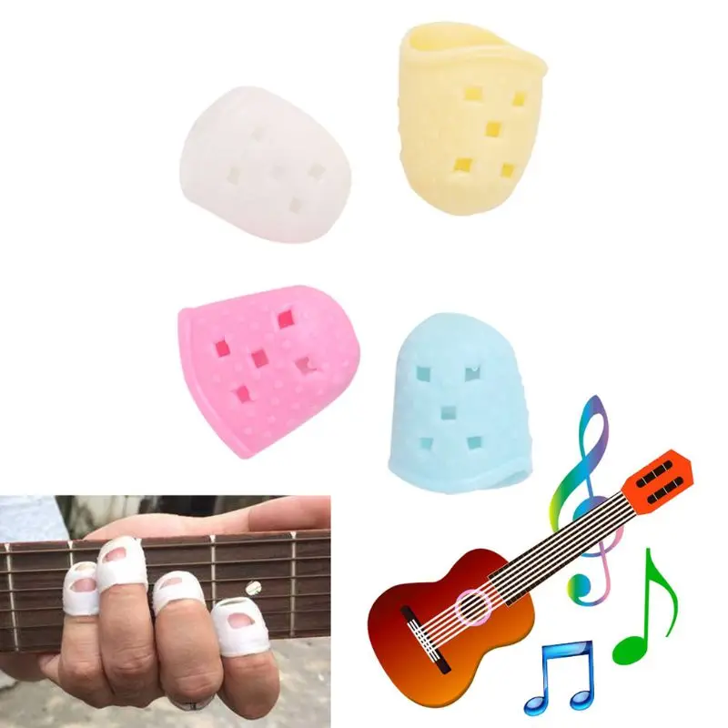 

Guitar Fingertip Protector Guard Silicone Accessories Random Color