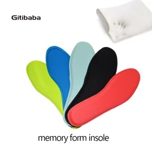 1 Pair lot Memory Foam Shock absorption Insole foot massage insole for man and women casual