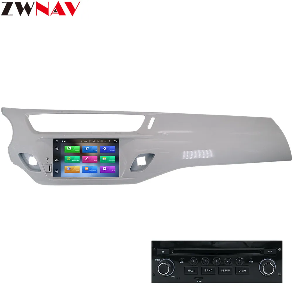 Top Android 9.0 8 Core RAM 4G ROM 32G Car DVD Player GPS Stereo Navigation Auto Radio Multimedia for Citroen C3 DS3 2010-2016 White 2