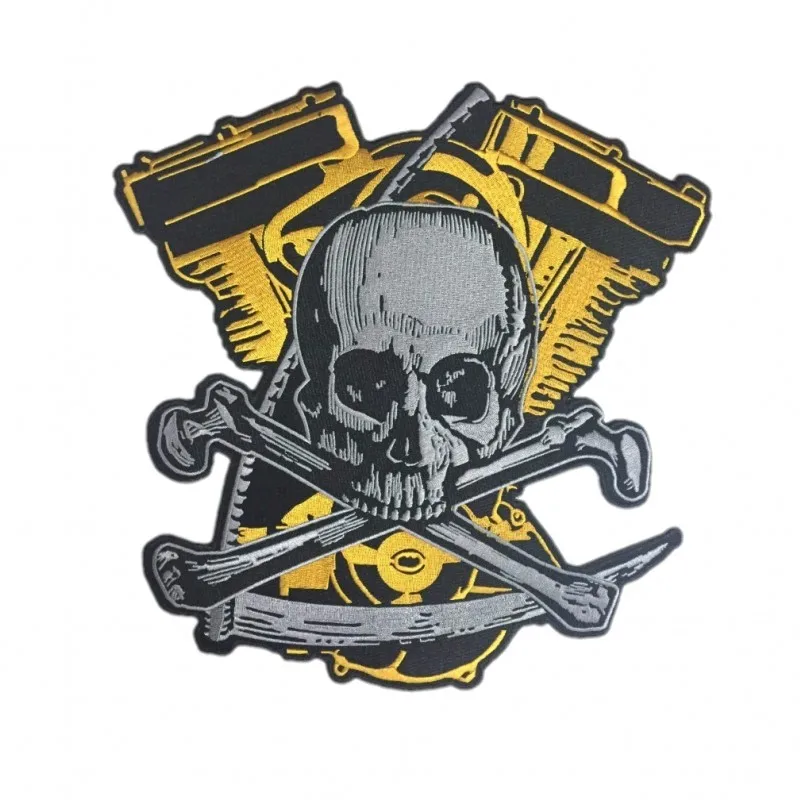 Biker Patch Iron Sew On Clothing Jacket Motorcycle Motorbike Embroidered Badge - Foto 9