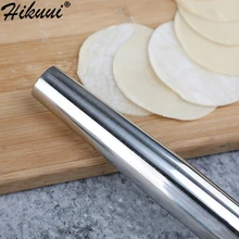 Антипригарная скалка для помадки из нержавеющей стали, декорирующая муку, тесто, ролик для торта, печенья, пельменей, выпечки, кухонных толчков