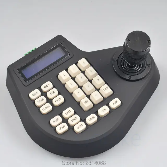 Pan Tilt Zoom Joystick Keyboard 3D Controller RS485 Pelco D P AD For Security CCTV Camera DVR