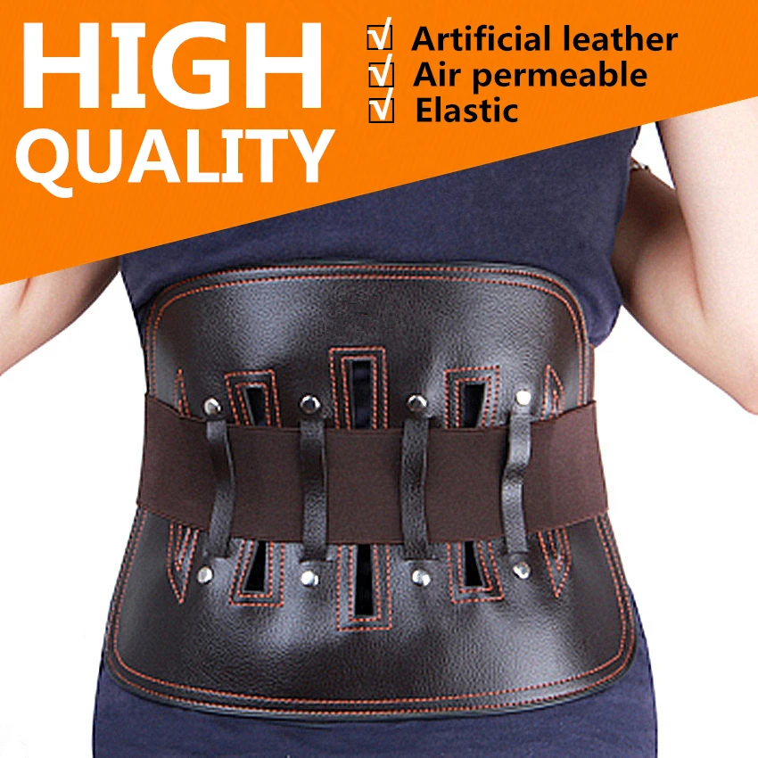 Waist Support Belt Artificial Leather Ceinture Home Adjustable Cinturones Hombre Gym Fitness Riem Taekwondo L05C# | Спорт и