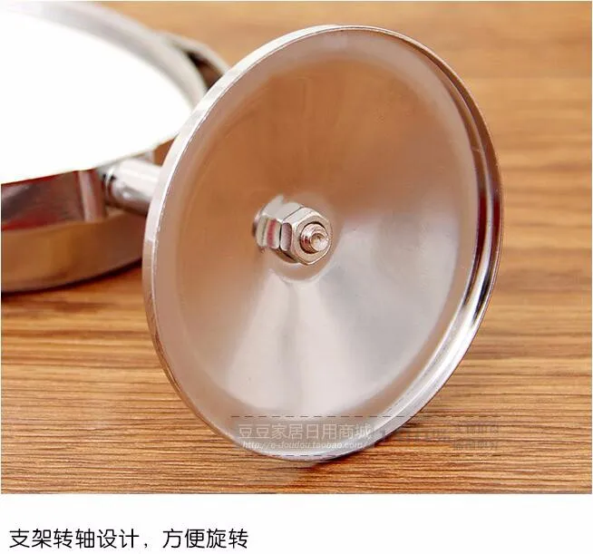 Rotating Desktop Beauty Oval Mirror Makeup Mirror Double Faced Round Glass Mirror 20 9