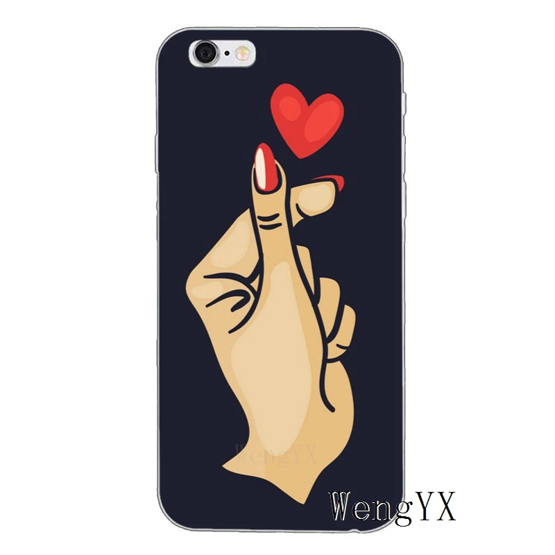 EXO kpop Сердце рисунок Любовь палец для Xiaomi Redmi S2 5 plus 6A 4A 4x Note 6 Pro 5 5A 4 3 Pocophone F1 чехол мягкий чехол для телефона