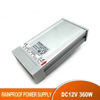 

DC12V 30A 360W Rainproof Switching Power Supply Driver AC110V 220V Input to DC12V SMPS for Outdoor LED Strip Light