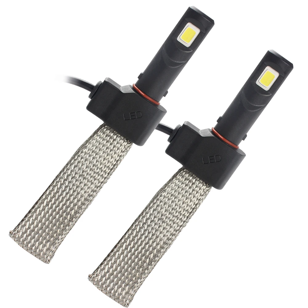 2pcs H7 Car LED Headlight Head Light Lamp 3200LM 6000K Aluminum Alloy Belt Heat Dissipation Car