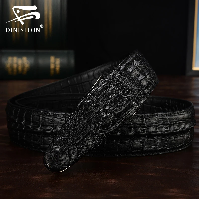 Ремень мужской кожаный с гладкой пряжкой под крокодила|smooth buckle belt|belt for menbrand belts men