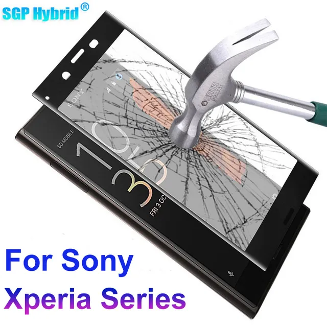 Full Cover Protective Glass For Sony Xperia XA 1 XA1 XA2 Ultra Plus XZ1 Compact XZ S Screen Protector Case For Xperia XZ Premium
