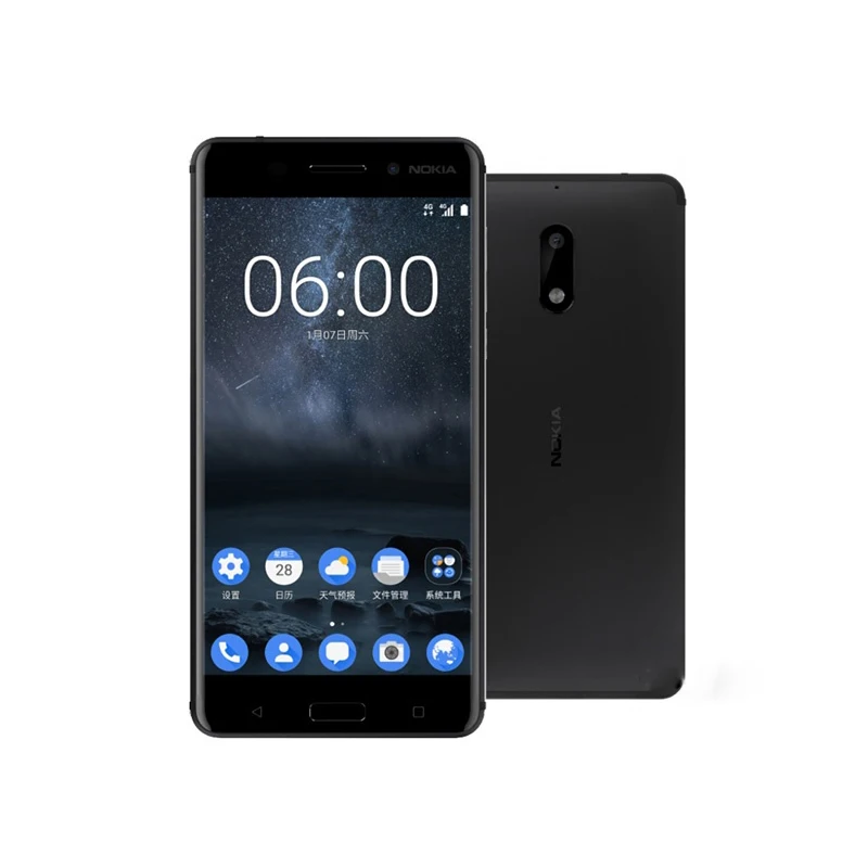 Разблокированный оригинальный телефон Nokia 6 экран 5 дюйма 3 ГБ + 32 ГБ/4 Гб 64 одна/две