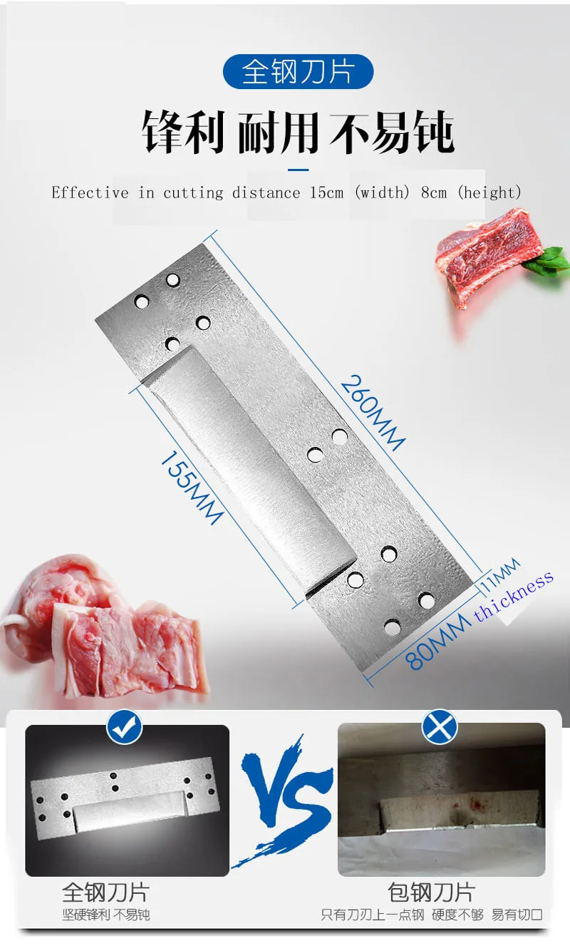 Manual saw bone machine stainless steel kitchen bone cutting machine
