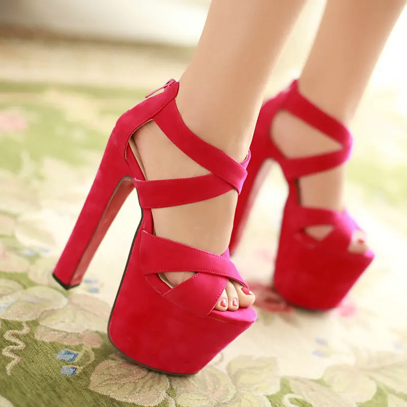 high heel shoes with red soles