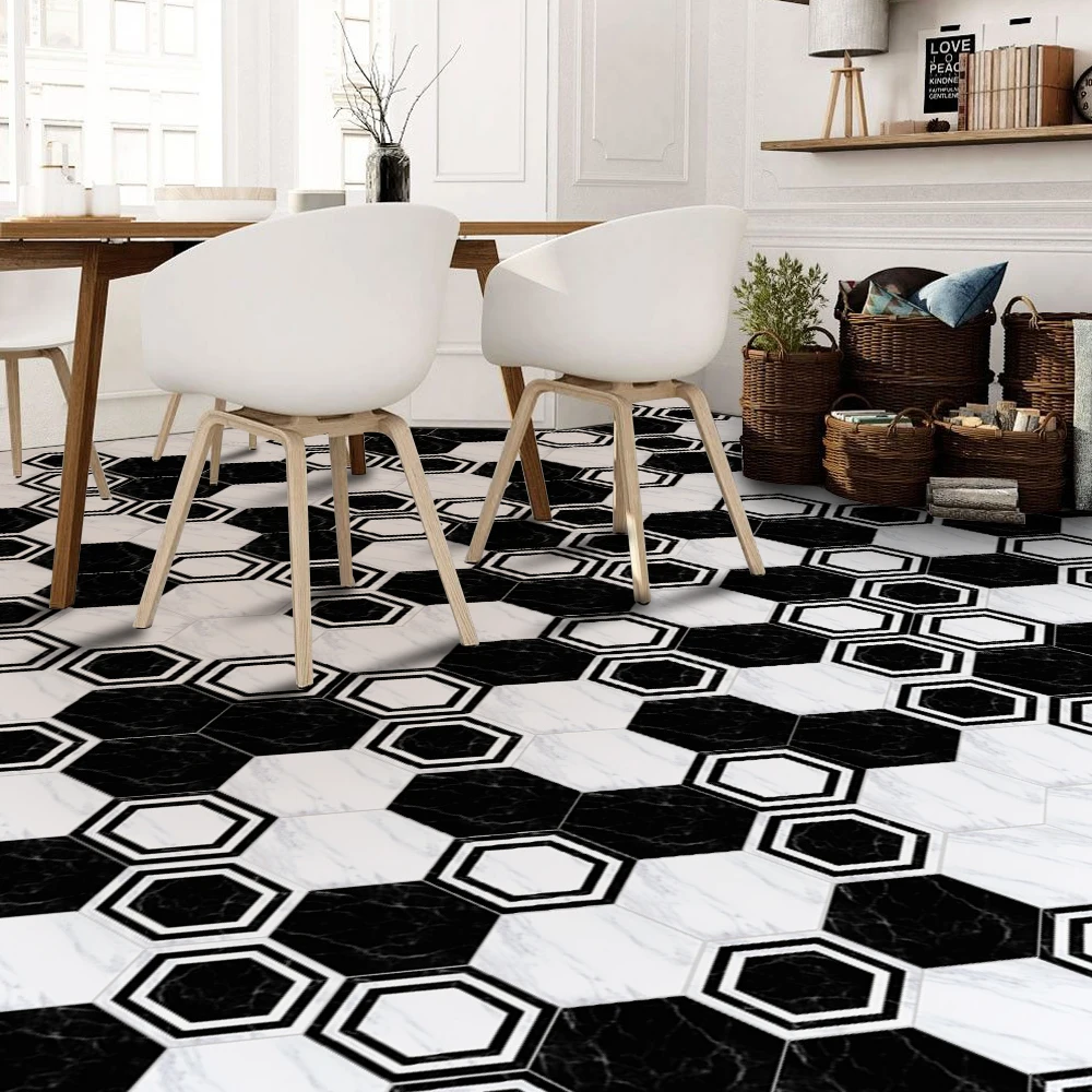 10 قطعة/المجموعة بلاط صائق مسدس ملصقات أرضية الحمام ملصقات جدار للماء المضادة للانزلاق الفن نوم ديكور المنزل 20x23 سنتيمتر