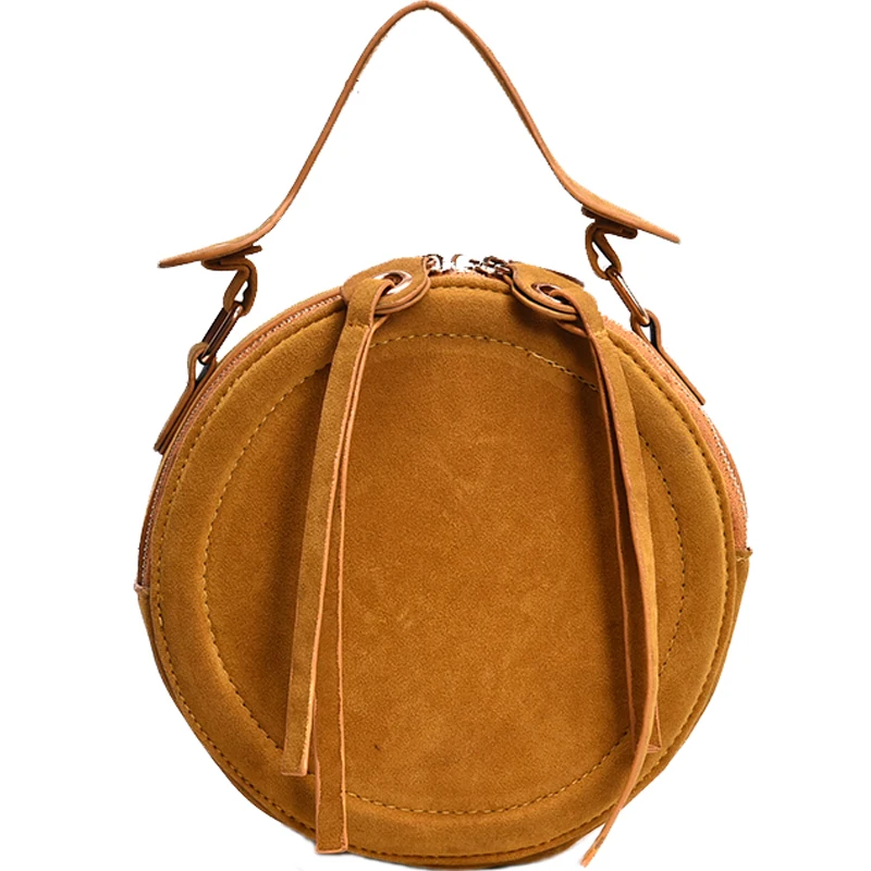 

Round Messenger Chain Bag for Women Ladies Elegantly PU Leather Shoulder Handbags Girl Solid Casual Shopping Crossbody Bag 2018