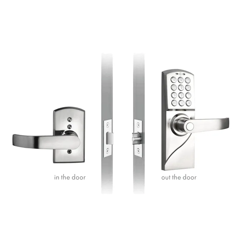 Electronic Code Door Lock Smart Digital Keypad Password Key Stainless Steel Single Latch lk717BS