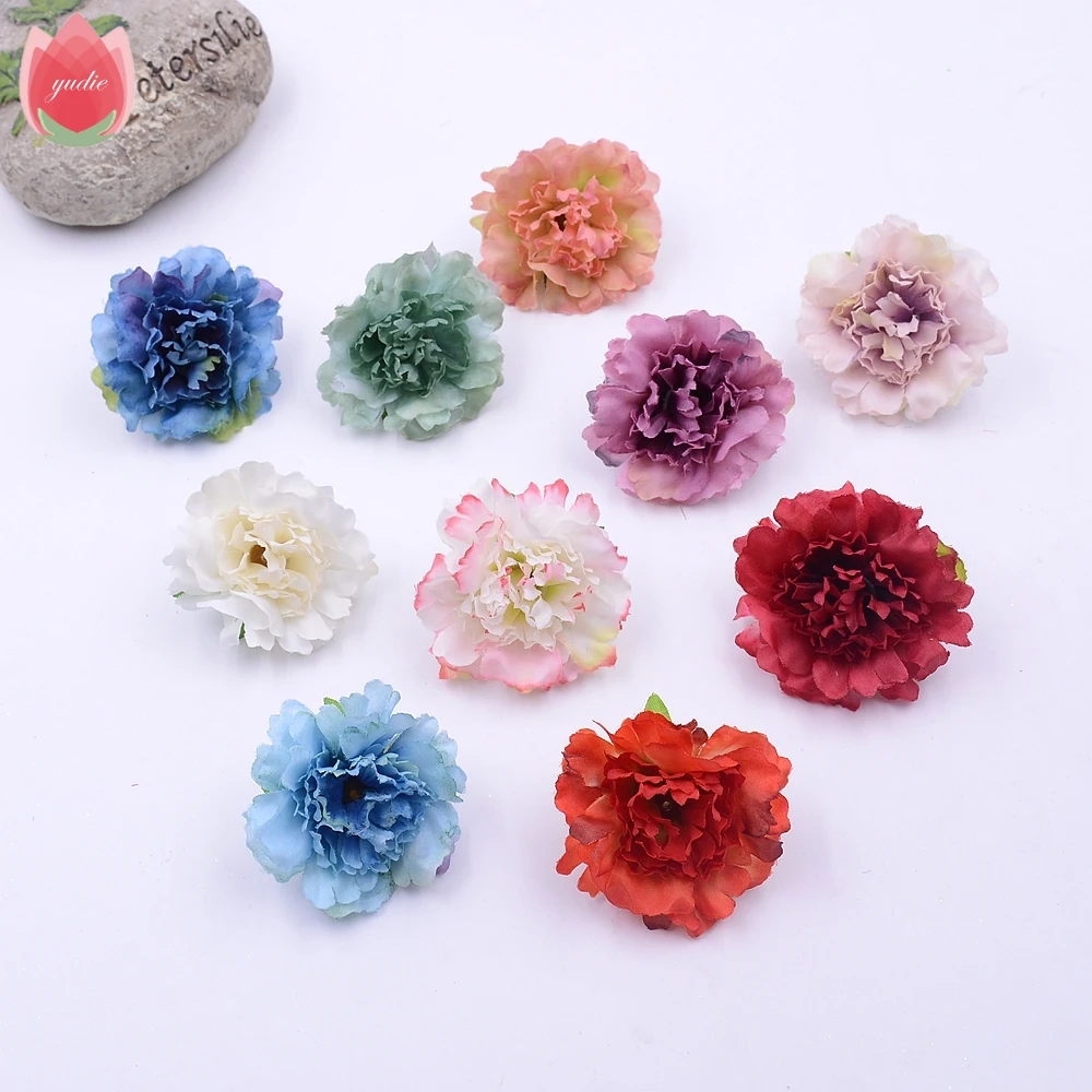 

Wholesale 100pcs Silk Artificial Peony Flower For Wedding Party Home Decoration Mariage Flores Clothing Accessories Fake Flowers