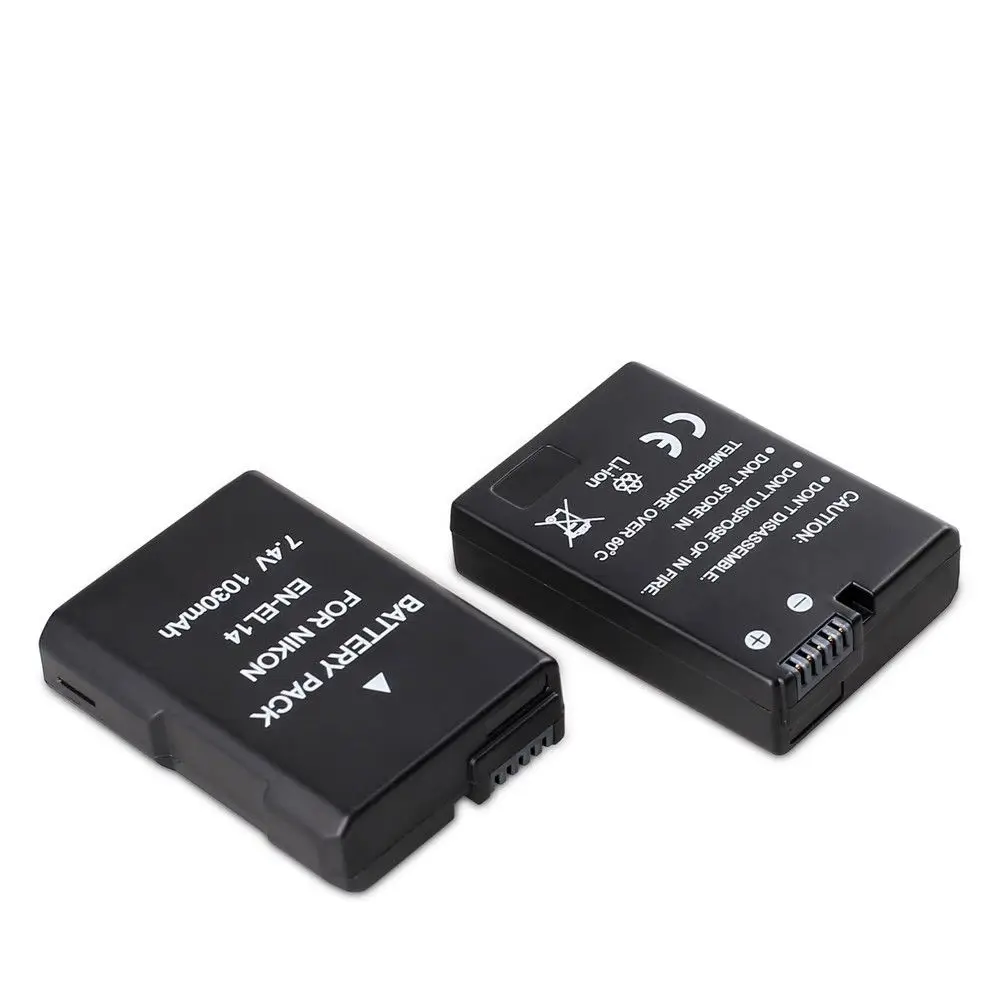 Suporte de Mão para a Nikon D5300 + 2 Jintu Power Bateria Aperto Obturador D5100 D5200 Pçs Decodificar En-el14 Kit Dslr Câmera - Image 2