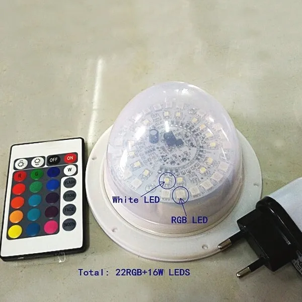 Светодиодный фонарь на батарейках Система Изменение цвета синий белый мигающий пульт дистанционного управления для настольного стула VC-L117