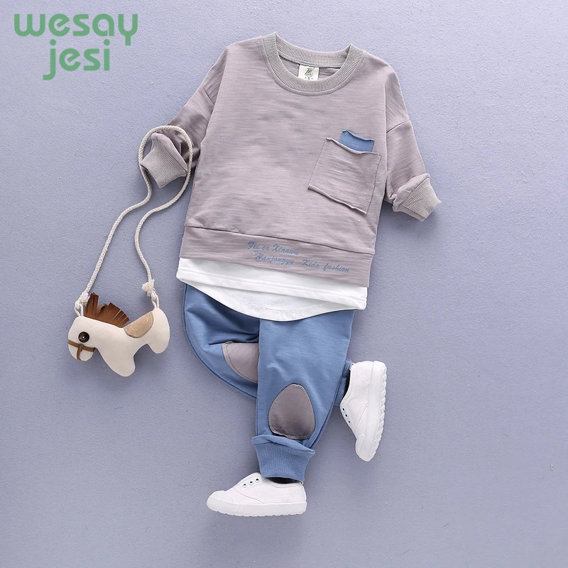 

Kids Clothes Boys Clothes 2 Piece Set Boy Kids Streetwear 2019 Spring Autumn Children Casual Clothing Toddler Tracksuit