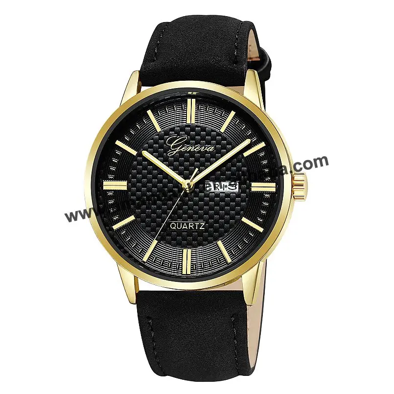 

Fashion Leather Women Calendar Watches Round Analog Quartz Dress Men Watch Casual Men Women Geneva Roman Number Watches 675