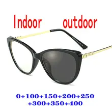 Cat прогрессивные многофокусные очки солнцезащитные очки-хамелеоны женщины фотохромные моды пресбиопии диоптрий очки для чтения FML