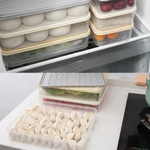 Органайзер для холодильника яйцо рыба коробка для хранения продуктов контейнер держать яйца свежей кухни пельменей контейнеры для хранения
