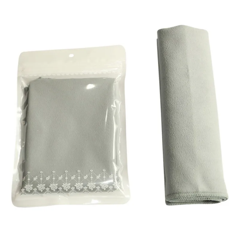 Высококачественное полотенце-Мочалка для лица 80*35 см из микрофибры, быстросохнущее спортивное полотенце s, для бега, для путешествий, для плавания, s - Цвет: Светло-серый