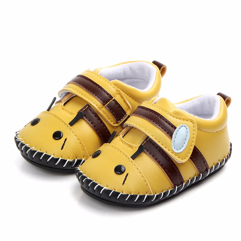 Детская обувь для мальчиков кеды новорожденный мультфильм жук детская кроватка Bebe Детская полиуретановая обувь спортивные первые ходунки PrewalkerA - Цвет: Y