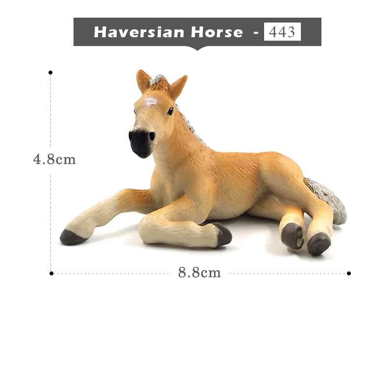 Моделирование животных модель лошади фигурки детей домашний декор Фея Украшения Сада аксессуары фигурка подарок для детей игрушка - Цвет: Haversian Horse