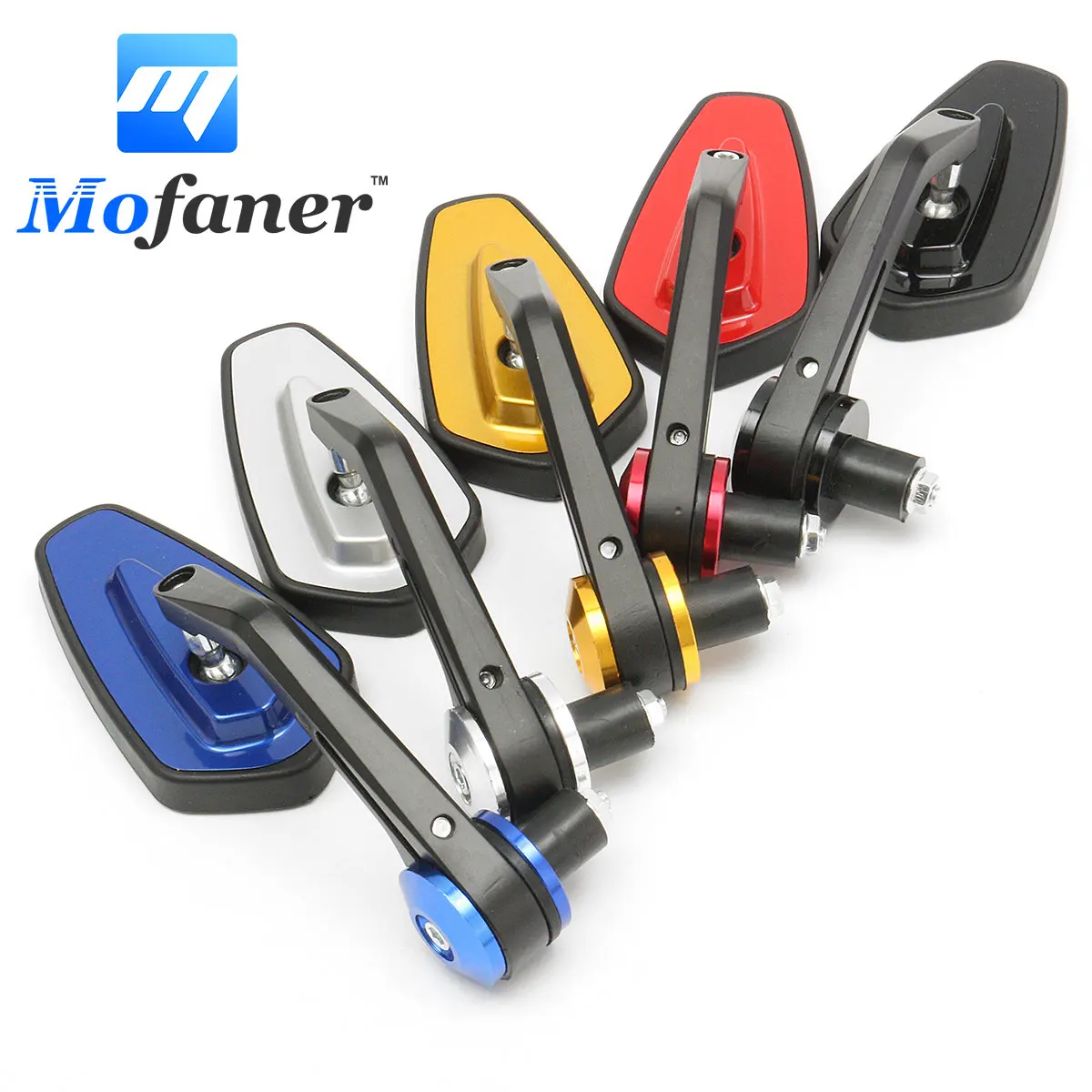 

7/8" Aluminum Rear View Side Mirror Handle Bar End Universal For Motorcycle