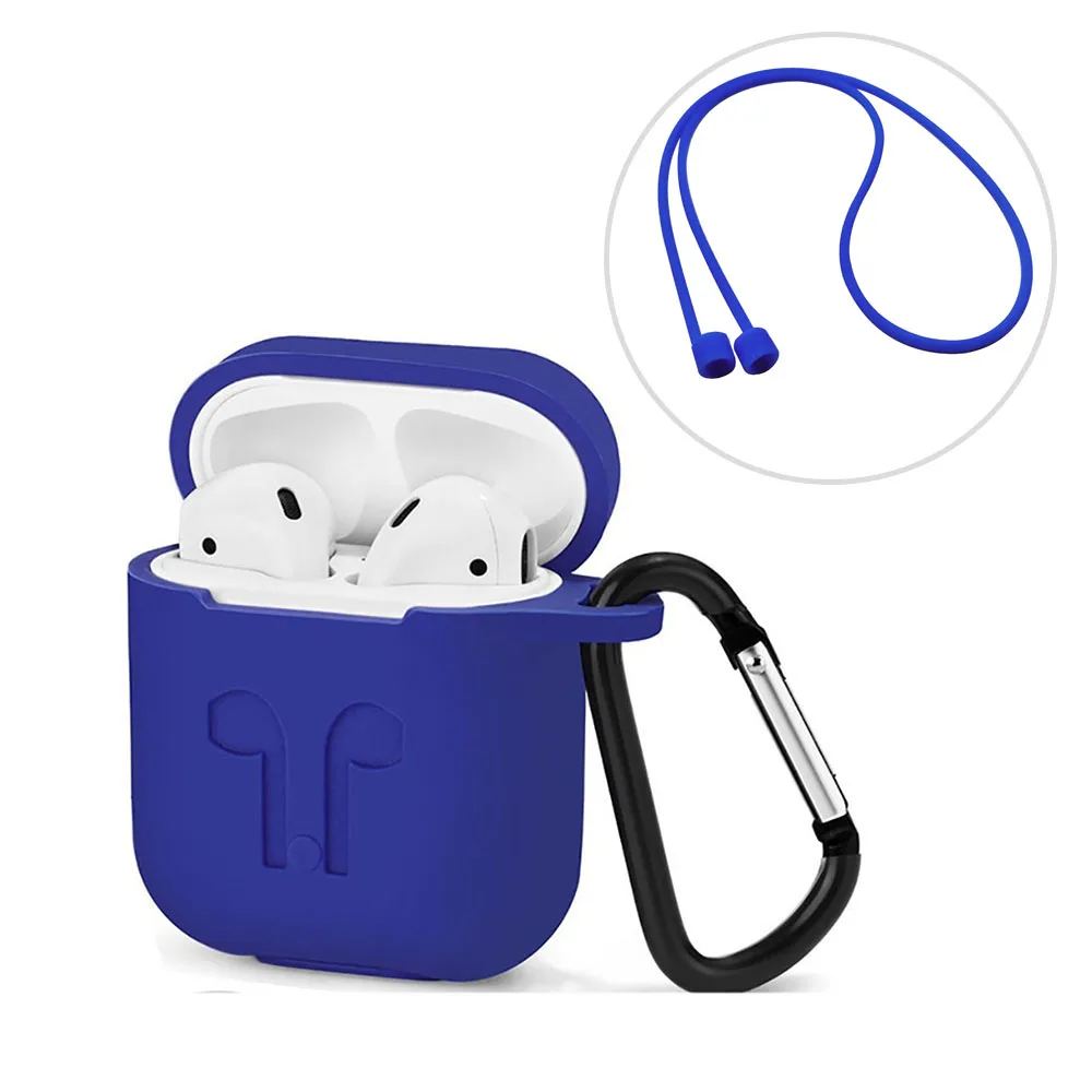 Защитный силиконовый чехол для AirPods Earpods Apple наушники беспроводного bluetooth