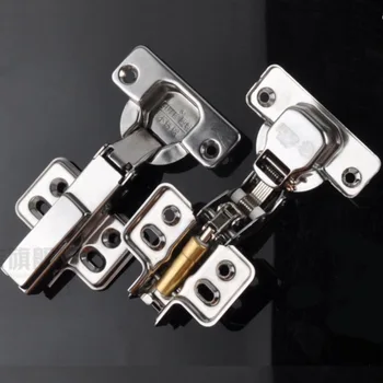 

1x Cabinet Cupboard Hinge Undetachable amping Self-closing Hydraulic Concealed Stainless Steel Full Half Overlay Inset Hinge