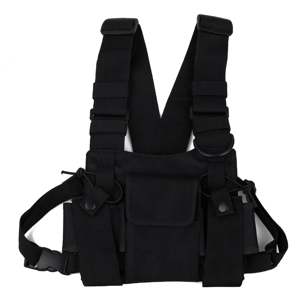 Chest Front Pack Pouch Holster Baofeng Radio Chest Harness Vest Rig