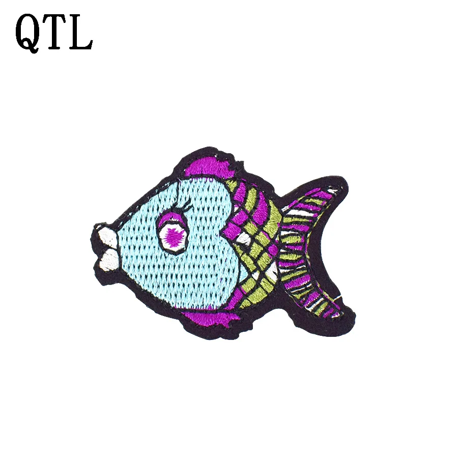

5PCS Color Fish Stripe Sew Embroidered Clothing Patches for Fabric Badge Apparel Accessorie Patch for Kid Garment Patch Craft
